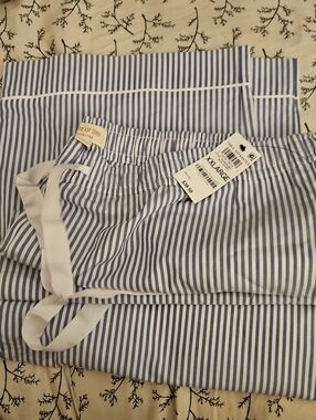 2pack STATE OF DAY Blue White Pajama Bottoms WOMENS Plus Size XXL AND 2X